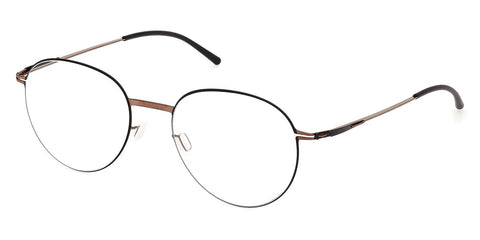 ic! Berlin Ove Shiny Copper with Black Circle Glasses