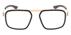 ic! Berlin Rodium Black with Rose Gold Glasses