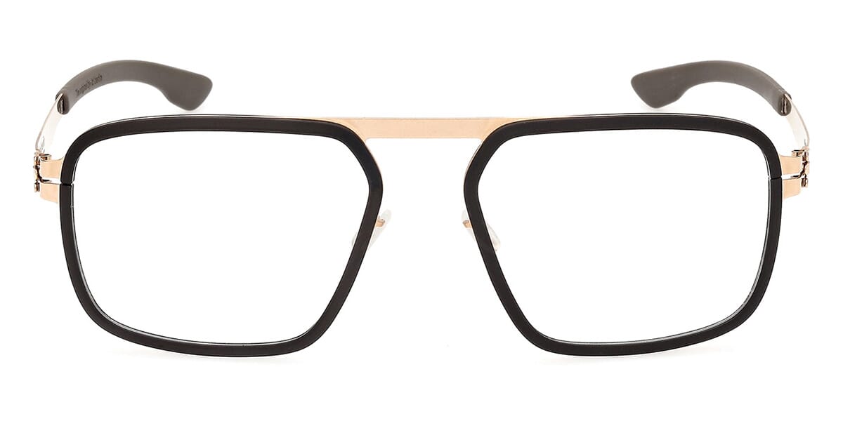ic! Berlin Rodium Black with Rose Gold Glasses