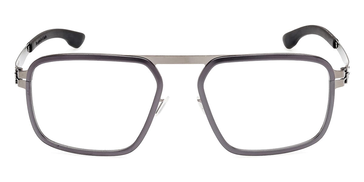 ic! Berlin Rodium Shiny Graphite Aubergine Glasses
