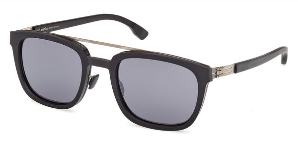 ic! Berlin Sun Julien Bronze Rough Black Sunglasses - Pretavoir