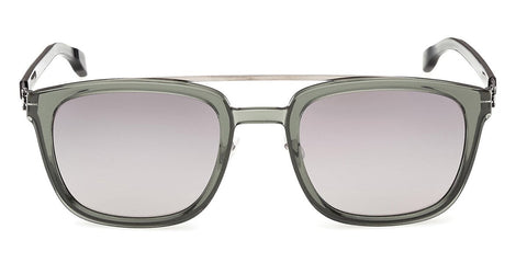 ic! Berlin Sun Julien Shiny Graphite Eucalyptus Green Sunglasses