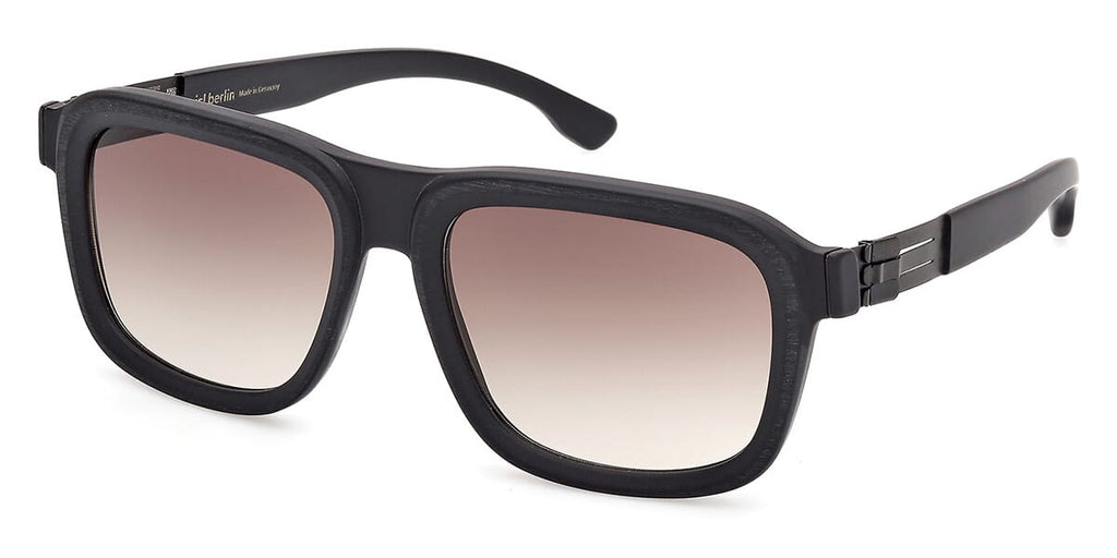 ic! Berlin Sun Rufus Rough Black Sunglasses