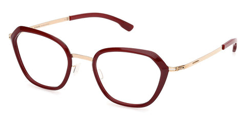 ic! Berlin Vayu Burgundy and Rose Gold Glasses