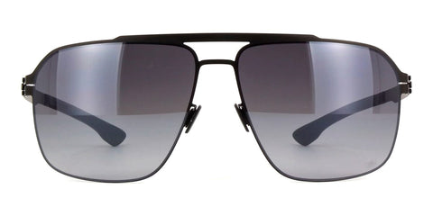 ic! berlin x Mercedes Benz MB 14 Black with Black to Grey Sunglasses