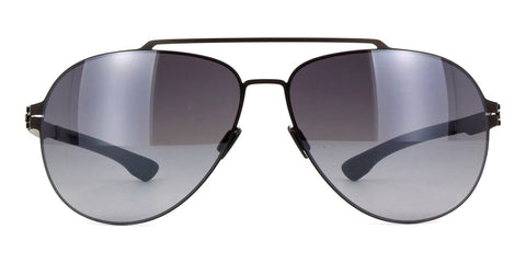 ic! berlin x Mercedes Benz MB 15 Black with Black to Grey Sunglasses