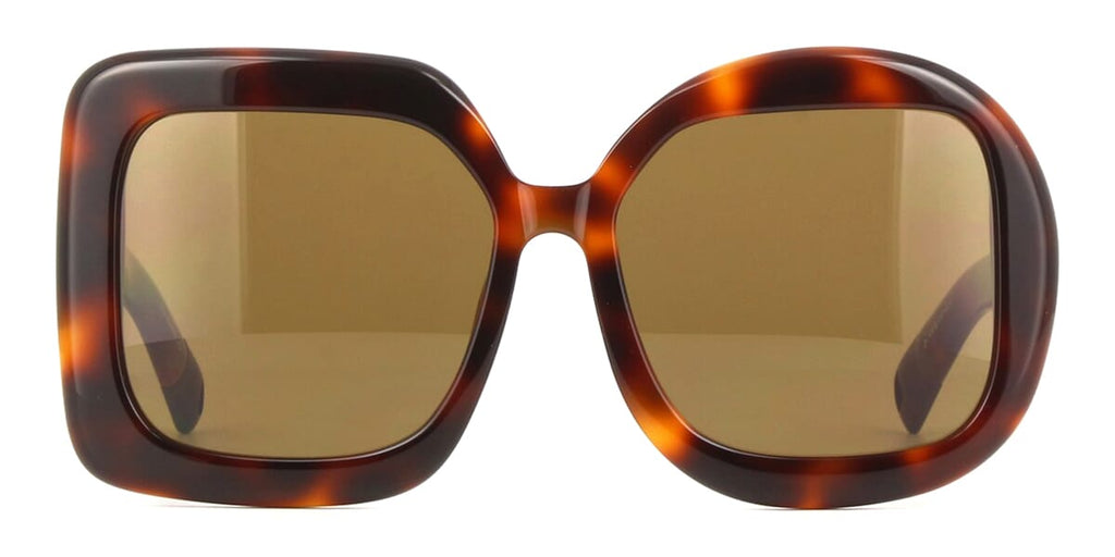 Jacquemus CARRE ROND JAC/10 C2 Sunglasses Havana Geometric Frame, Brown Lenses Jacquemus CARRE ROND JAC/10 C2 Sunglasses Havana Geometric  main image 4