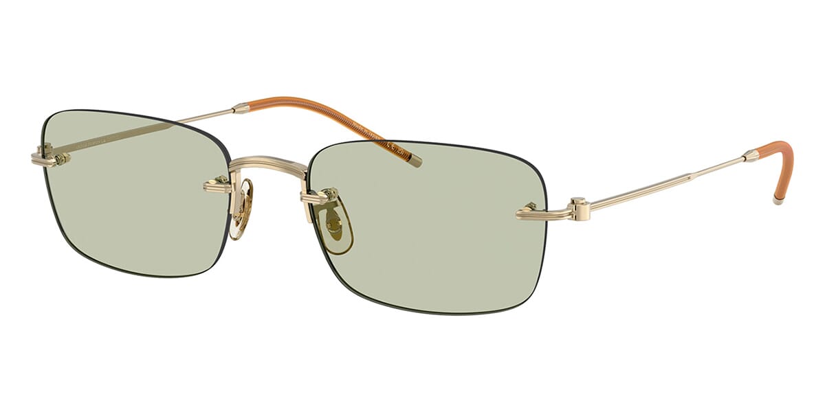 Brad Pitt Oliver Peoples Blue Rimless Oliver Peoples TK-10 OV1359T