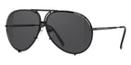 Porsche Design 8478 D Black Frame - Grey & Silver Lenses - As Seen On Kim Kardashian
