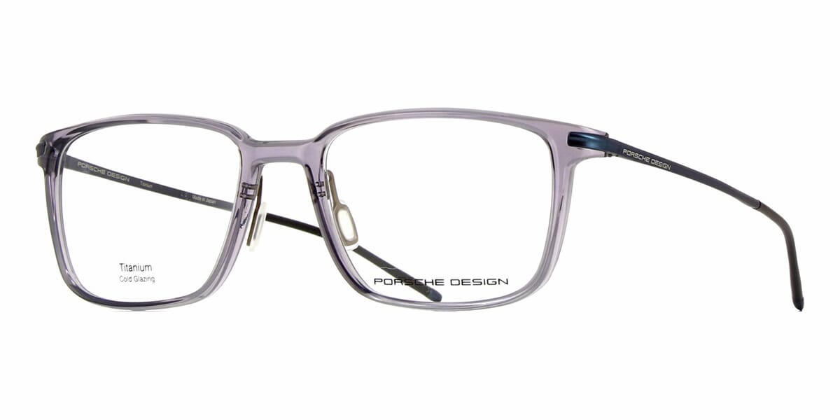 Occhiali Porsche Design P7003 Titanio - Montatura Grigio Scuro Spazzolato, Lenti Demo, Made In Japan - Vintage