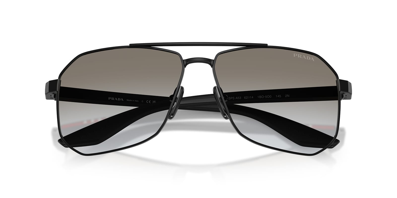 プラダ　PRADA サングラス　ブラック　ポラライズド　Linea Rossa Prada Linea Rossa PS 53XS Black Polarised Sunglasses | MYER