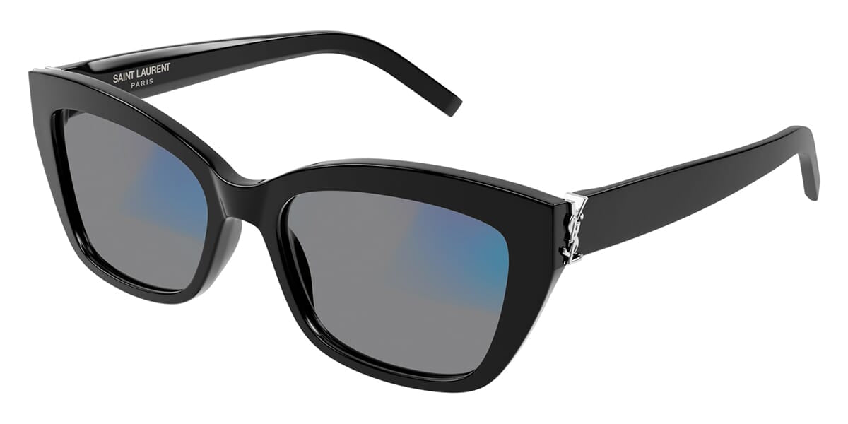 Sl M117 Saint Laurent Sun SL M117 001 Blue & Beyond Sunglasses