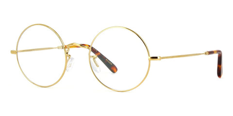 Savile Row 18kt Round Gold Glasses