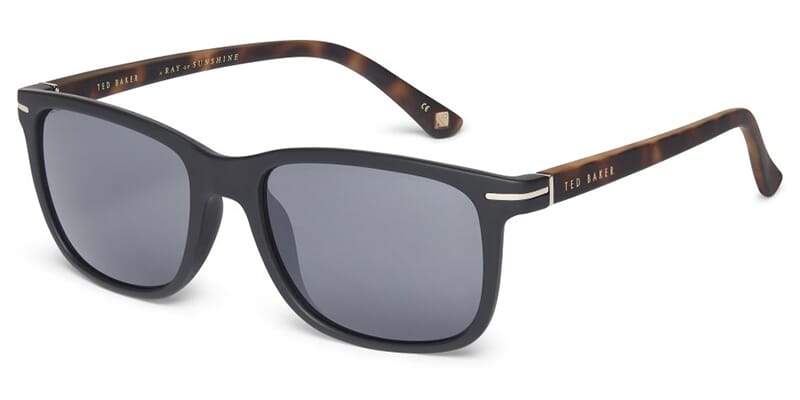 Occhiali Da Sole Donna Ted Baker Romey TB1688 001 - Nero/Marrone Sfumato UV400 - Foto 2