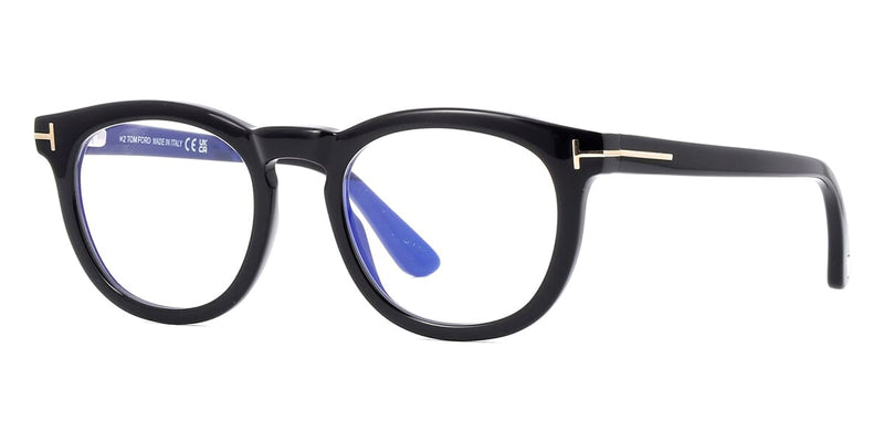 Tom Ford TF5993-B 001 Blue Control with Magnetic Clip On Glasses
