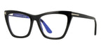 Tom Ford TF5971-B 001 Blue Control with Magnetic Clip On Glasses
