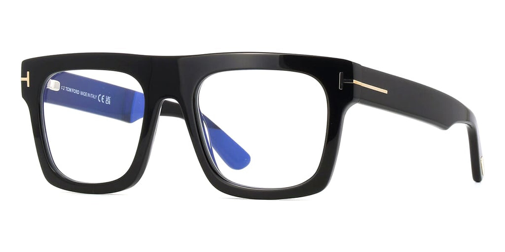 Tom Ford TF6068-B 001 Blue Control with Magnetic Clip On Glasses