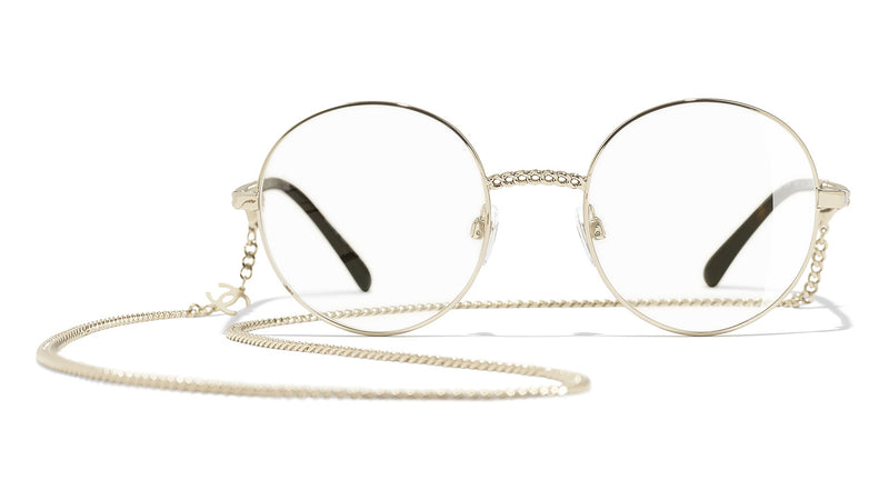 BLACK FRIDAY CHANEL Eyeglasses Frame Gold Transparent Pink CH2183 1618