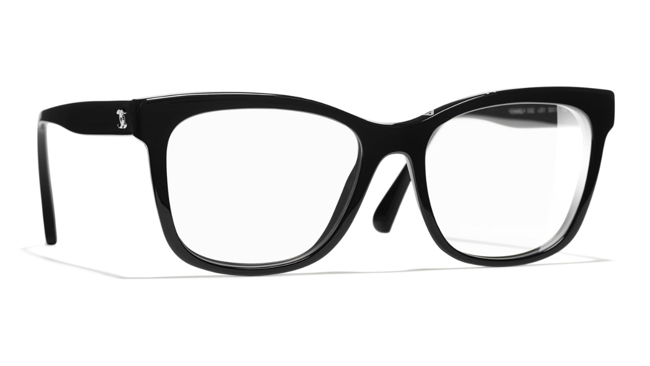 Chanel black eyeglasses sales