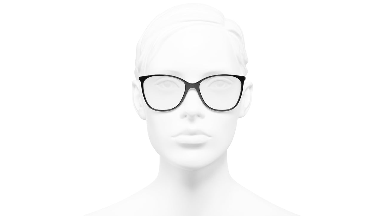 Shop CHANEL Square Eyeglasses (Ref: 3445 C760, Ref: 3445 1077, Ref