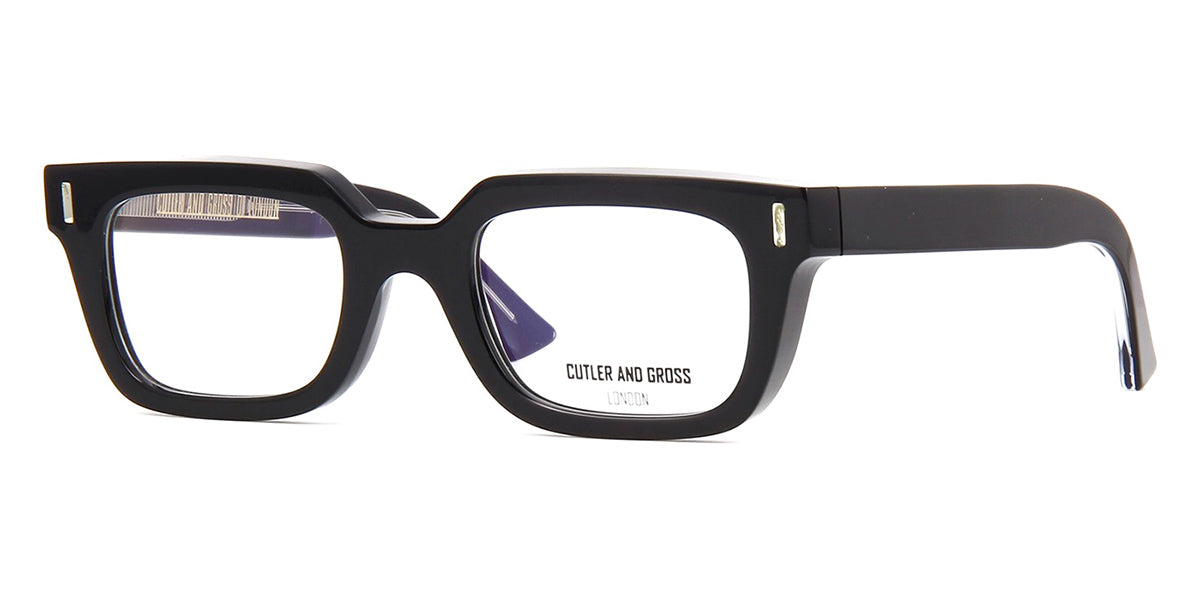 Three quarter view of Cutler And Gross 1306 01 Black