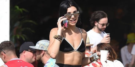 Dua Lipa Balenciaga BB0003S 001 Ski Sunglasses