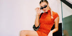 Perrie Edwards Balenciaga BB0003S 001 Ski Sunglasses
