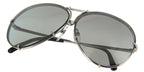 Porsche Design 8478 B Chrome Frame - Grey + Dk Green Lenses - As Seen On Kourtney Kardashian