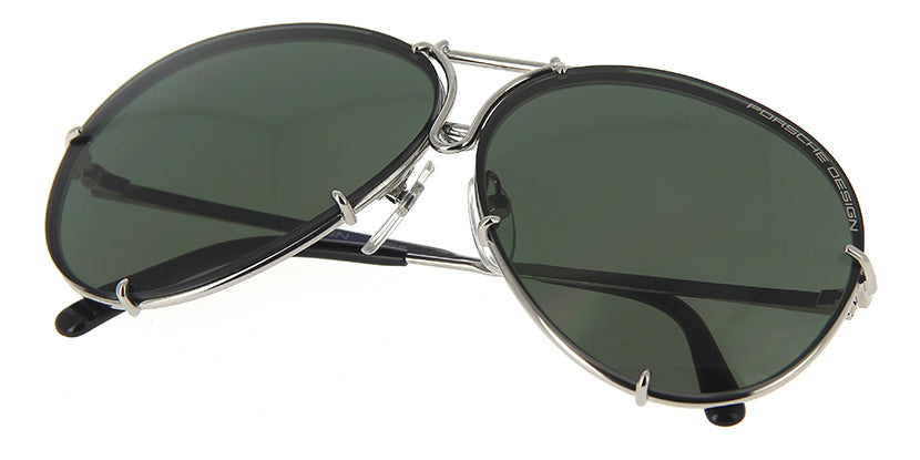 Porsche Design 8478 B Chrome Frame - Grey + Dk Green Lenses - As Seen ...