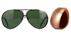 Porsche Design 8478 C Gun Frame - Dk Green + Amber Lenses - As Seen on Khloe Kardashian & Usher