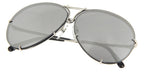 Porsche Design 8478 M Silver Frame - Pink + Silver Grey Lenses - As Seen On Kyle Richards & Axl Rose