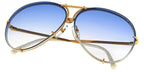 Porsche Design 8478 W Gold Frame - Grad Blue + Brown Lenses - As Seen On Shaughna Phillips & CeeLo Green