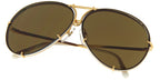 Porsche Design 8478 W Gold Frame - Grad Blue + Brown Lenses - As Seen On Shaughna Phillips & CeeLo Green