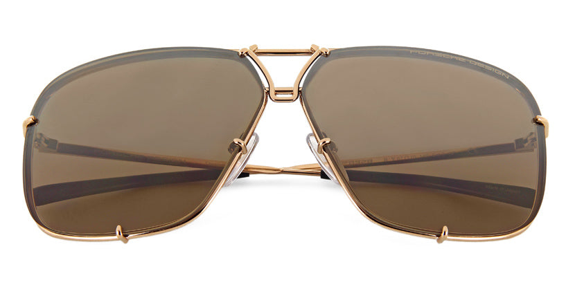 Porsche Design 8928 B Gold Frame With Brown Interchangeable Lenses