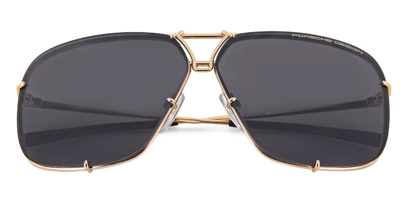 Porsche Design 8928 B Gold Frame With Brown Interchangeable Lenses