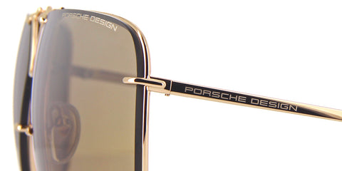 Porsche Design 8928 B Gold Frame With Brown Interchangeable Lenses