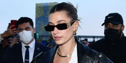 Hailey Bieber Balenciaga sunglasses