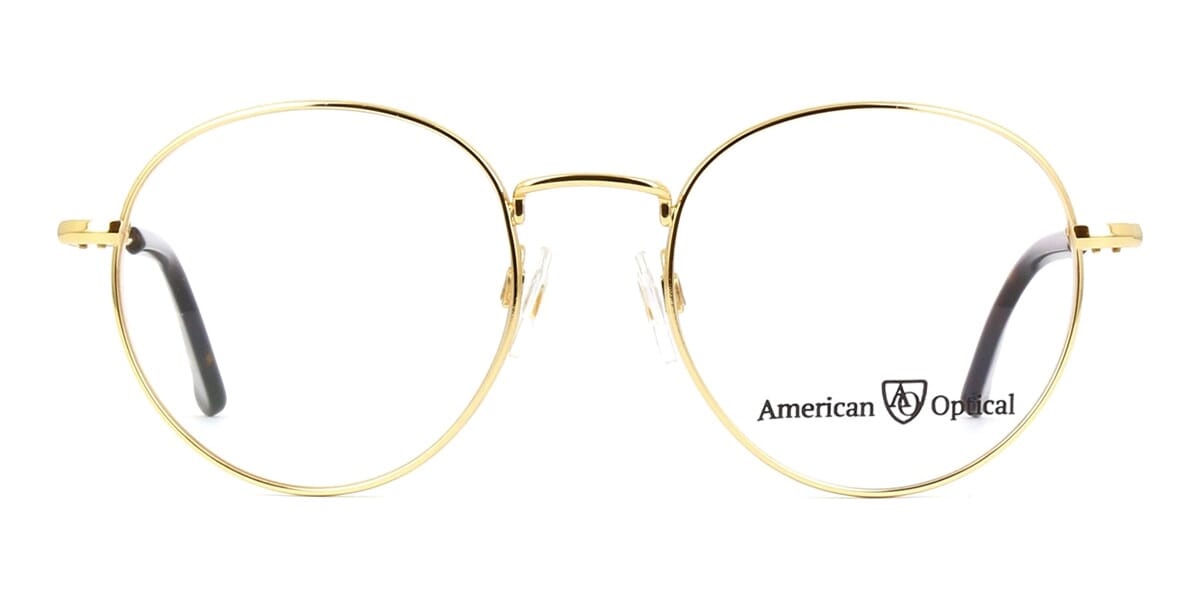 American Optical AO1002 Frame C1 ST TO Gold Glasses