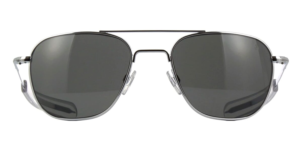 American Optical Original Pilot C2 BT CL GYN Silver Sunglasses - US