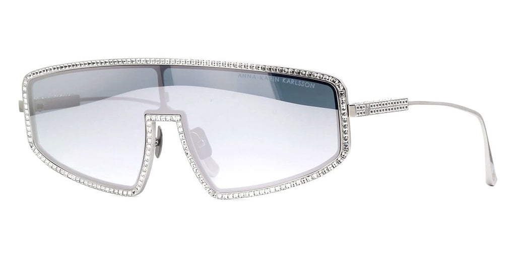 Anna-Karin Karlsson Shady Luv White Gold Mirror Limited 1st Edition Sunglasses