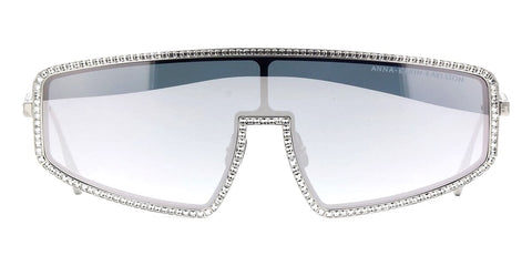 Anna-Karin Karlsson Shady Luv White Gold Mirror Limited 1st Edition Sunglasses