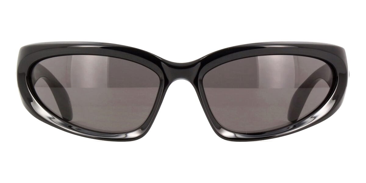 Balenciaga BB0179S oval metal black sunglasses