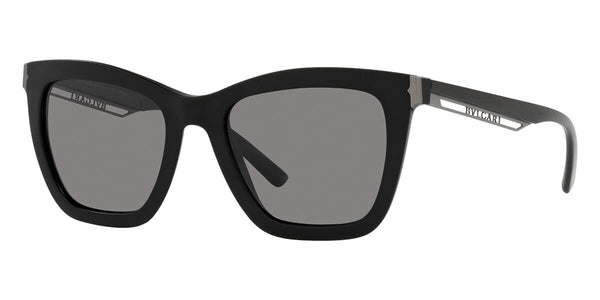 Bvlgari 8233 5313/81 Black Rectangle Polarised Sunglasses | Buy