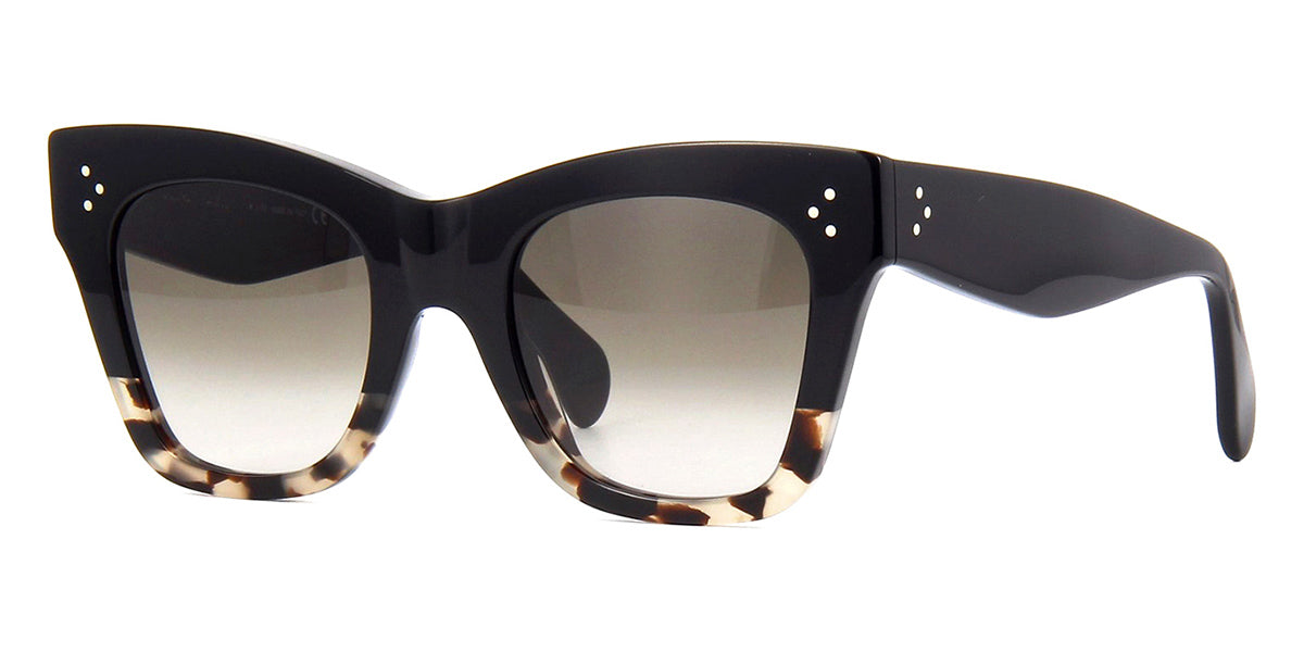 CELINE Catherine CL4004IN 05F Black Blonde Havana Square