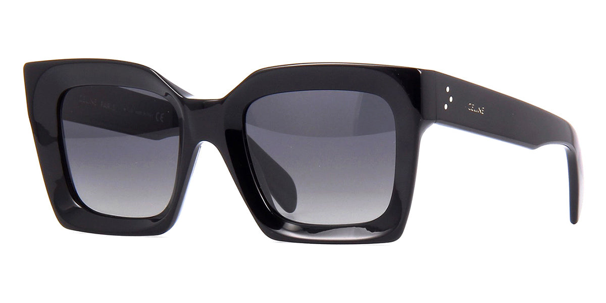 CELINE CL40130I 01D Black Square Sunglasses With Grey Polarised