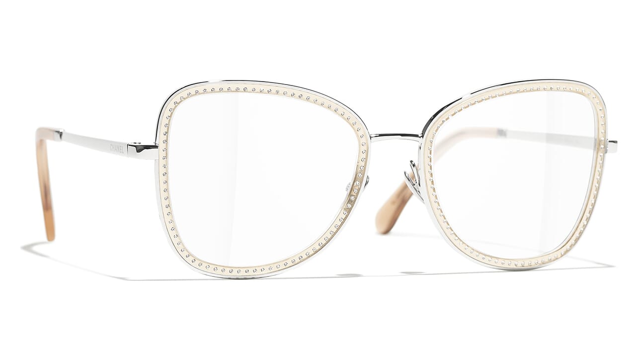 Chanel 2208B C124 Glasses Square Eyeglasses 53mm Metallic