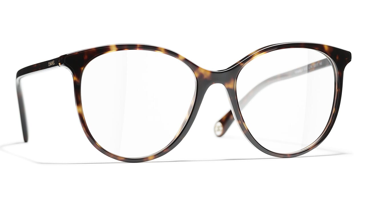 CHANEL Eyeglass Frames 3255 c. 538 Brown Women's Glasses Flower Floral $599  MSRP