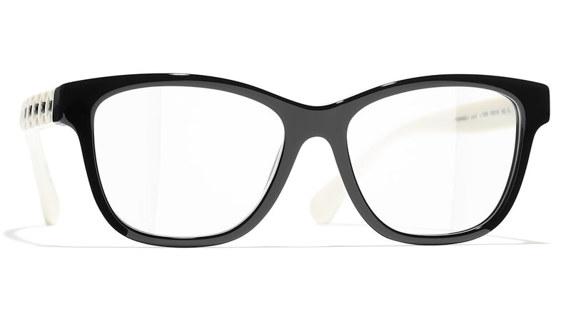Chanel 3443 1656 Glasses Square Eyeglasses 51mm Black