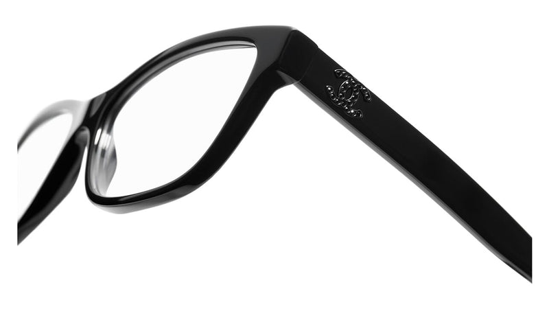 Chanel 3449B C888 Glasses Rectangle Eyeglasses 53mm Black
