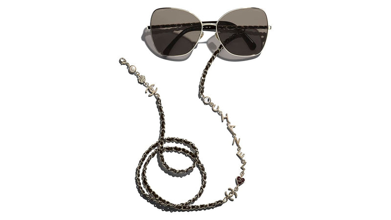 CHANEL Chain Square Metallic Sunglasses (Ref: 4275Q C395/T8)